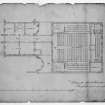 Scanned image ofdrawing showing ground floor plan.
Title: 'No.2 Design for Synod House Etc  Plan of the principal or ground floor'.
Label in bottom right covering insc: 'Edinburgh 26 Feby 1846  Arch Scott Arct'.

