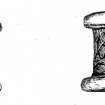 Digital image of penannular ring of silver chain. Allen and Anderson, 1903, p.473, fig. 503.