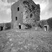 Scanned image of Dunollie Castle.
View from Tower-house from South-West.