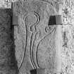 View of Inveravon no.3 Pictish symbol stone.