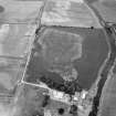 blique aerial view centred on the cropmarks of the frost wedge polygons at Backwood Hill, looking to the NNE.