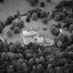 Oblique aerial view centred on Fyvie Castle, looking to the S.