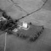 Oblique aerial view centred on Harthill Castle, looking to the WSW.