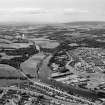 Oblique aerial view centred on the River Dee, Aberdeen, looking to the SW.
