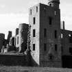 Detailed view on the remains of Slains Castle, looking to the S.