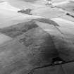 Oblique aerial view centred on the remains of the fort at Hill of Newleslie, looking to the SE.