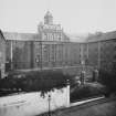 General view of old Royal Infirmary showing gatepiers now removed to Drummond Street.