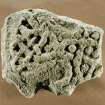 View of interlace decorated fragment of cross-slab, (St Vigeans no.30/3).