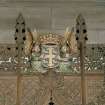 Thistle Chapel.interior, detail of angels holding sheld.