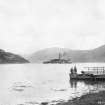 Eilean Donan Castle.
Distant view from North-West, during reconstruction  .
Insc: '3417/28'.
