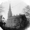 View from East of St Cuthbert's Church before rebuilding in 1890's. 
