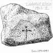 Cross-incised stone from Ladyhill, Elgin