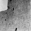 Detail of S wall of tower.