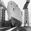 View of  W Yard showing 'Arcadia' on slipway at John Brown and Co Ltd Engineers and Shipbuilders, Clydebank.
