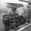 Digital copy of photograph of W Yard, showing Tower Crane 'B' being erected.
John Brown and Co Ltd Engineers and Shipbuilders, Clydebank.
Sir William Arrol Collection Box 16