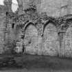 North west angle of east range undercroft