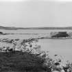 View of Dun, Islets and Causeways, Loch Hunder, North Uist. 
Photographed by Erskine Beveridge in 1901.