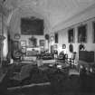 View of drawing room of Glamis Castle, Angus.
