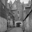 Rear view of Huntly House from Bakehouse Close