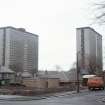 Dundee, Derby St CDA: View of two 23-storey tower blocks.