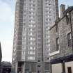 Edinburgh, Citadel and Central Leith RDA, Kirkgate: View of 18-storey block.