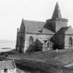 General view of church. 
Titled: 'St Monan's Church, Fifeshire'.
