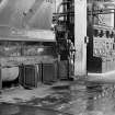 Interior Steam boiler (John Thompson stoker), front.