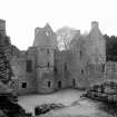 View of SW angle of courtyard from wall top.