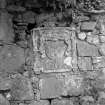 Ardchattan Priory
View of carved armorial crest set in wall