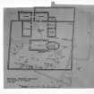 Photographic copy of drawing showing plan of monastic buildings.