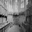 Interior-detail of stalls in Thistle Chapel