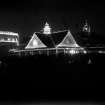 Pavilion, probably the tram station at the Chowringhee Esplanade crossing, lit for the British royal visit in 1912.
