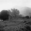 General view of remains of St Mund's Chapel, Eilean Munde, Loch Leven.