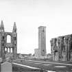 South aisle, East Tower & St Regulus.