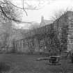 Cloister garth wall