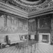Interior-general view of Music Room (Middle State Room) in Holyrood Palace