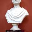 View of plaster bust of Richard Poole, in the Hall.