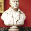 View of plaster bust of Dr Rutherford, in the Hall.