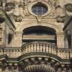 View of female figures representing Spring (left) and Summer (right), sixth floor, E bay on Princes Street.