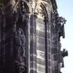 View of statue of Minna Troil, on lower tier of SW buttress.