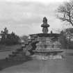 Dundas Castle
View of fountain from South West