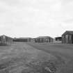 View of buildings at East Fortune Airfield.