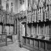 Interior-general view of stalls in Thistle Chapel