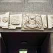 View of Scottish Law Commission relief above entrance.