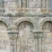 Close detail of arcading on apse