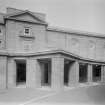 Edinburgh, Ferry Road, Leith Public Library.
View of colonade from South.