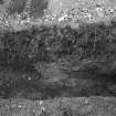 Excavation photograph (at NO 167 402): detail of turfwork