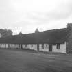 View of South Side cottages, Long Hermiston, from North West before houses were slated.