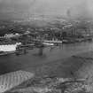 John Brown and Co. shipyards, Clydebank.  Oblique aerial photograph taken facing east.