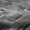 Hampden Park Football Ground, Queen's Park Football Club, Mount Florida, Glasgow.  Oblique aerial photograph taken facing north-east.